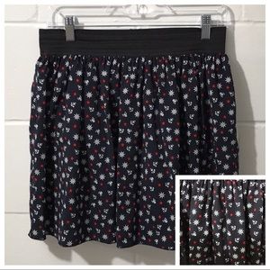 ARRRG! LEFTIES BASIC NAUTICAL SKULL MINI SKIRT